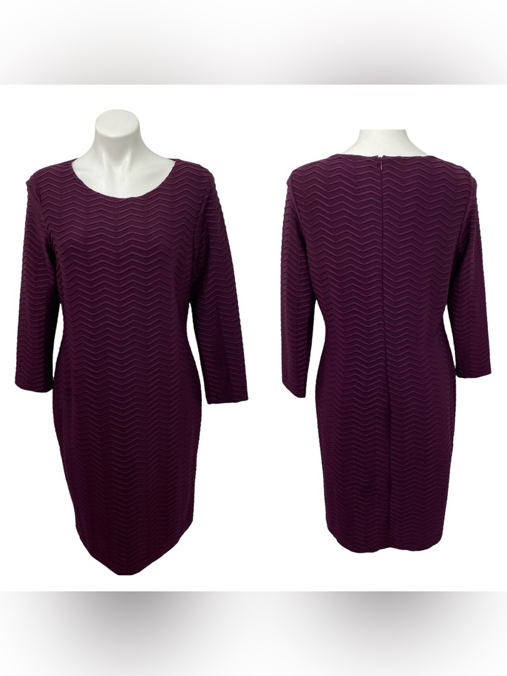 Calvin Klein Chevron Sheath Dress (Like New)